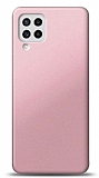 Samsung Galaxy M22 Rose Gold Mat Silikon Kılıf