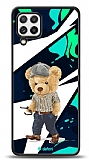 Dafoni Art Samsung Galaxy M22 Thoughtful Teddy Bear Kılıf