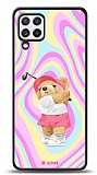 Dafoni Art Samsung Galaxy M32 Tennis Girl Bear Kılıf