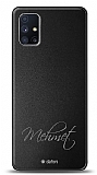 Dafoni Metal Samsung Galaxy M51 El Yazısı İsimli Kişiye Özel Kılıf