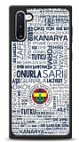 Dafoni Glossy Samsung Galaxy Note 10 Lisanslı Fenerbahçe Beyaz Tipografi Kılıf