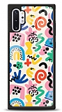 Dafoni Glossy Samsung Galaxy Note 10 Plus Colorful Pattern Kılıf