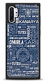 Dafoni Glossy Samsung Galaxy Note 10 Plus Lisanslı Fenerbahçe Mavi Tipografi Kılıf