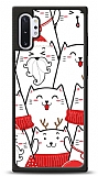 Dafoni Art Samsung Galaxy Note 10 Plus New Year Cats Kılıf