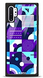 Dafoni Glossy Samsung Galaxy Note 10 Plus Purple Geometric Pattern Kılıf