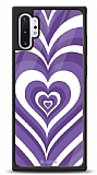 Dafoni Glossy Samsung Galaxy Note 10 Plus Purple Hearts Kılıf