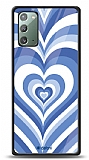Dafoni Glossy Samsung Galaxy Note 20 Blue Hearts Kılıf