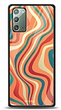 Dafoni Glossy Samsung Galaxy Note 20 Colorful Waves Kılıf