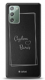 Dafoni Metal Samsung Galaxy Note 20 Frame Çift İsimli Kişiye Özel Kılıf