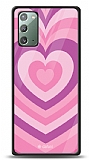 Dafoni Glossy Samsung Galaxy Note 20 Pink Hearts Kılıf