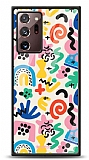 Dafoni Glossy Samsung Galaxy Note 20 Ultra Colorful Pattern Kılıf