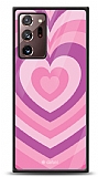 Dafoni Glossy Samsung Galaxy Note 20 Ultra Pink Hearts Kılıf