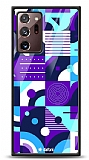 Dafoni Glossy Samsung Galaxy Note 20 Ultra Purple Geometric Pattern Kılıf