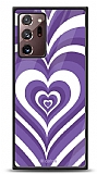 Dafoni Glossy Samsung Galaxy Note 20 Ultra Purple Hearts Kılıf