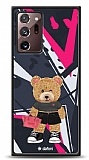Dafoni Art Samsung Galaxy Note 20 Ultra Rock And Roll Teddy Bear Kılıf