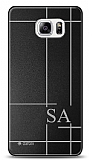 Dafoni Metal Samsung Galaxy Note 5 Linear Çift Harf Kişiye Özel Kılıf