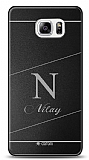 Dafoni Metal Samsung Galaxy Note 5 Linear Tek Harf İsimli Kişiye Özel Kılıf
