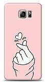 Samsung Galaxy Note 5 Pink Finger Heart Kılıf
