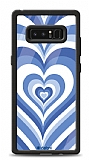 Dafoni Glossy Samsung Galaxy Note 8 Blue Hearts Kılıf