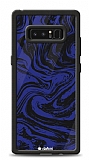 Dafoni Glossy Samsung Galaxy Note 8 Navy Blue Marble Kılıf