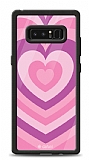 Dafoni Glossy Samsung Galaxy Note 8 Pink Hearts Kılıf