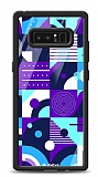 Dafoni Glossy Samsung Galaxy Note 8 Purple Geometric Pattern Kılıf