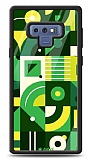 Dafoni Glossy Samsung Galaxy Note 9 Green Geometric Pattern Kılıf