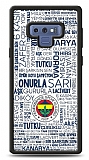 Dafoni Glossy Samsung Galaxy Note 9 Lisanslı Fenerbahçe Beyaz Tipografi Kılıf