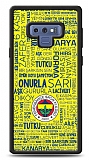 Dafoni Glossy Samsung Galaxy Note 9 Lisanslı Fenerbahçe Sarı-Lacivert Tipografi Kılıf