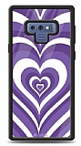 Dafoni Glossy Samsung Galaxy Note 9 Purple Hearts Kılıf