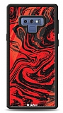 Dafoni Glossy Samsung Galaxy Note 9 Red Marble Kılıf