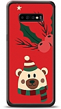 Dafoni Art Samsung Galaxy S10 Christmas Bear Kılıf