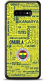 Dafoni Glossy Samsung Galaxy S10 Lisanslı Fenerbahçe Sarı-Lacivert Tipografi Kılıf