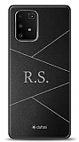 Dafoni Metal Samsung Galaxy S10 Lite Geometrik Çift Harf Kişiye Özel Kılıf