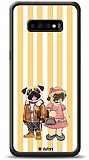 Dafoni Art Samsung Galaxy S10 Lovely Pugs Klf