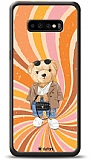 Dafoni Art Samsung Galaxy S10 Plus Bear Effect Kılıf