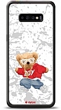 Dafoni Art Samsung Galaxy S10 Plus Boy Bear Kılıf