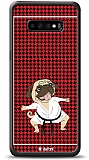 Dafoni Art Samsung Galaxy S10 Plus Karate Fighter Pug Klf