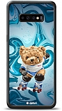 Dafoni Art Samsung Galaxy S10 Plus Skating Teddy Bear Klf