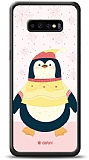 Dafoni Art Samsung Galaxy S10 Plus Smiling Penguin Kılıf