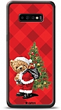 Dafoni Art Samsung Galaxy S10 Santa Bear Kılıf