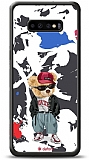 Dafoni Art Samsung Galaxy S10 Sporty Teddy Bear Kılıf