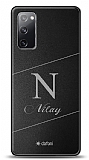 Dafoni Metal Samsung Galaxy S20 FE Linear Tek Harf İsimli Kişiye Özel Kılıf
