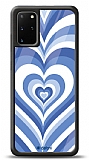 Dafoni Glossy Samsung Galaxy S20 Plus Blue Hearts Kılıf