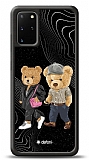 Dafoni Art Samsung Galaxy S20 Plus Compatible Couple Teddy Kılıf