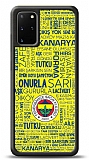 Dafoni Glossy Samsung Galaxy S20 Plus Lisanslı Fenerbahçe Sarı-Lacivert Tipografi Kılıf