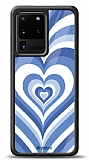 Dafoni Glossy Samsung Galaxy S20 Ultra Blue Hearts Kılıf