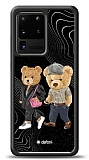 Dafoni Art Samsung Galaxy S20 Ultra Compatible Couple Teddy Kılıf