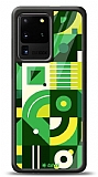 Dafoni Glossy Samsung Galaxy S20 Ultra Green Geometric Pattern Kılıf