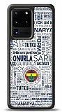 Dafoni Glossy Samsung Galaxy S20 Ultra Lisanslı Fenerbahçe Beyaz Tipografi Kılıf